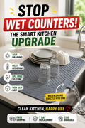 Kitchenova™ Pro-Dry Silicone Dish Drying Mat